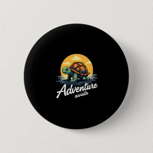 Adventure Awaits is Hiking Adventures is Outdoor A 2 Inch Round Button