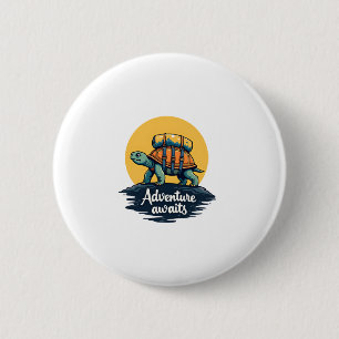 Adventure Awaits is Hiking Adventures is Outdoor A 2 Inch Round Button