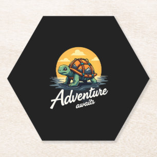 Adventure Awaits is Hiking Adventures is Outdoor A Paper Coaster