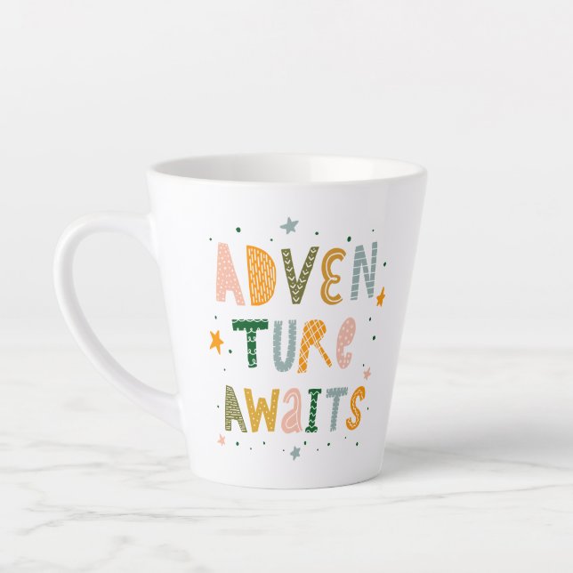 Adventure Awaits Latte Mug (Left)
