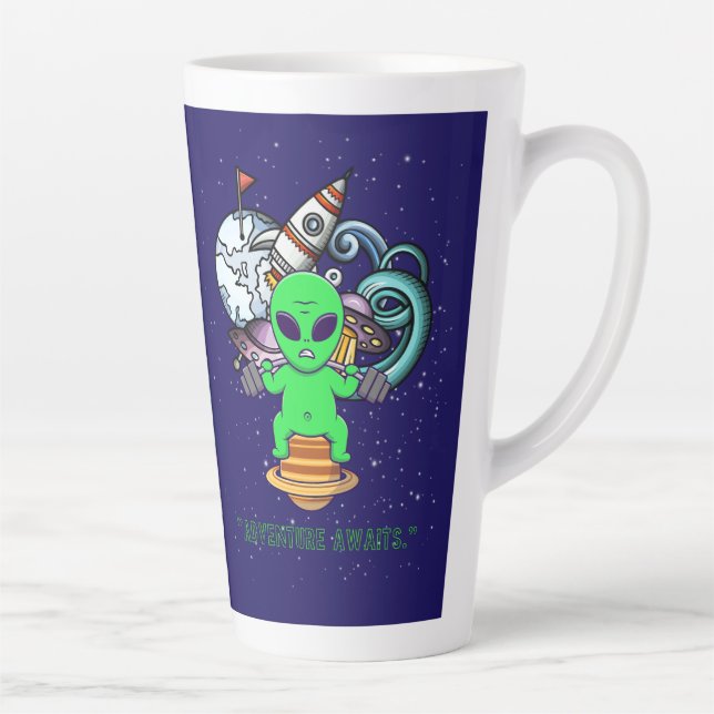 adventure awaits latte mug (Right)