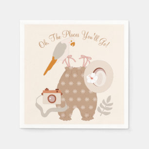 Adventure Awaits Little Boho Baby Clothes Shower Napkin