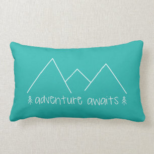 Adventure Awaits Lumbar Pillow