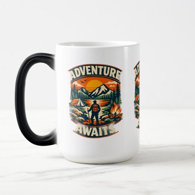  “ADVENTURE AWAITS”  MAGIC MUG (Left)