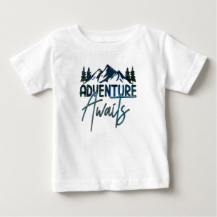 Adventure Awaits, Mountain Baby T-Shirt