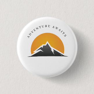 Adventure Awaits Mountain Button