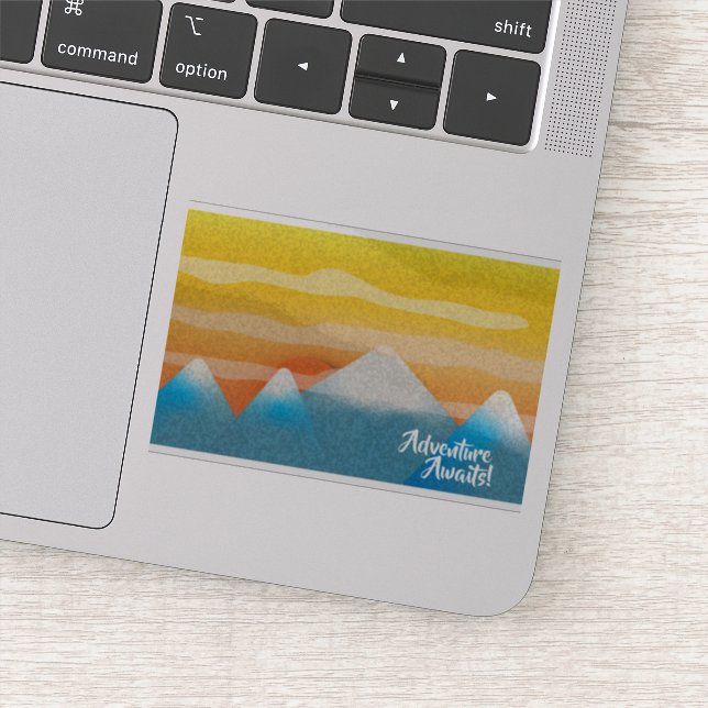 Adventure Awaits Mountain Sunset (Detail)