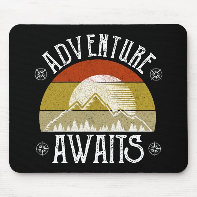 Adventure Awaits Mouse Pad (Front)