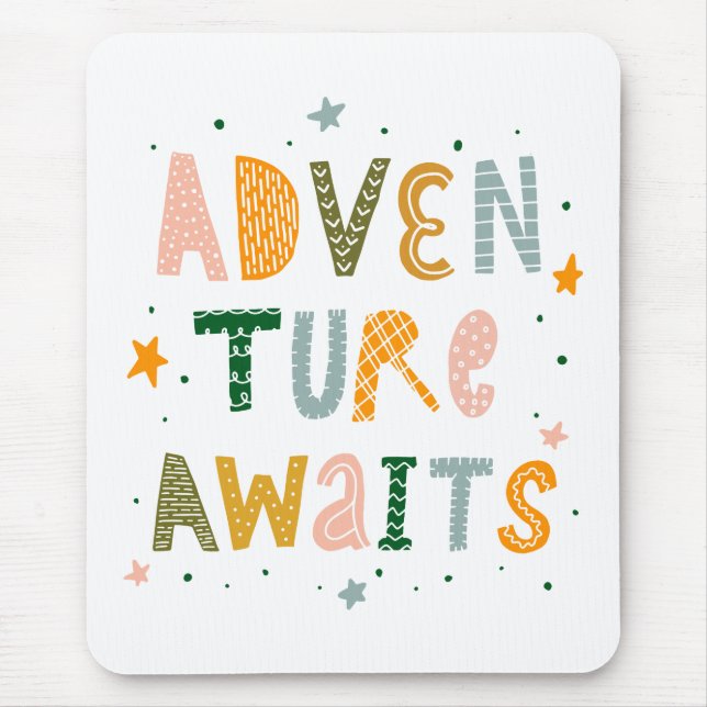 Adventure Awaits Mouse Pad (Front)