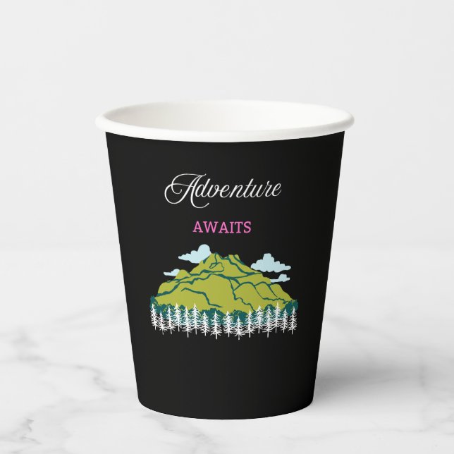 Adventure Awaits Paper Cups (Front)