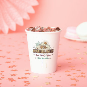 Adventure Awaits Paper Cups