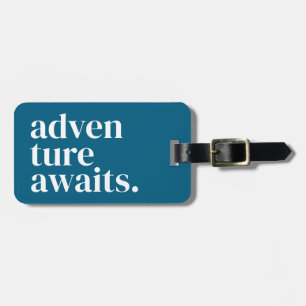 Adventure Awaits Personalized Luggage Tag