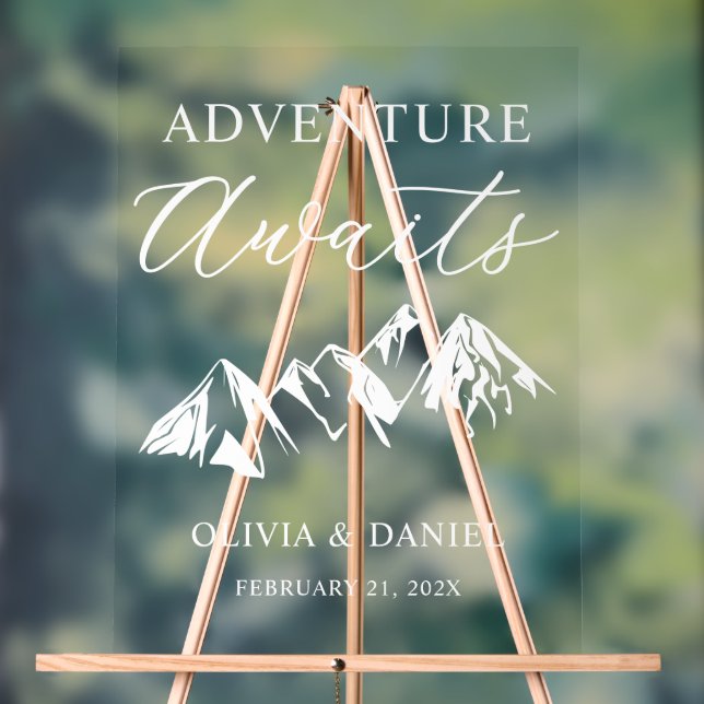 Adventure Awaits Personalized Wedding (Neutre)