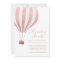 Adventure Awaits Pink Hot Air Balloon Baby Shower 