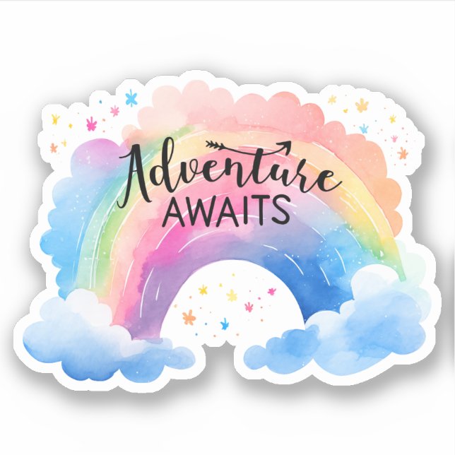 Adventure Awaits Rainbow (Front)