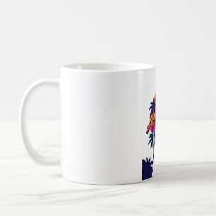Adventure Awaits Retro Sunset Mug