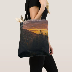 Adventure Awaits: Road & Forest Tote Bag