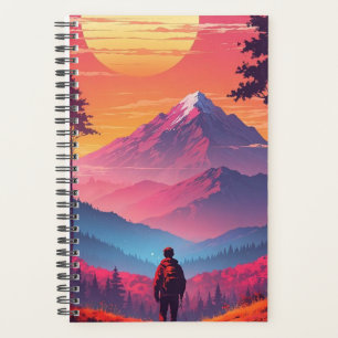 Adventure Awaits: Scenic Mountain Notebook" Planner