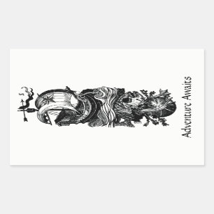 Adventure Awaits Ship Bookplate Stickers