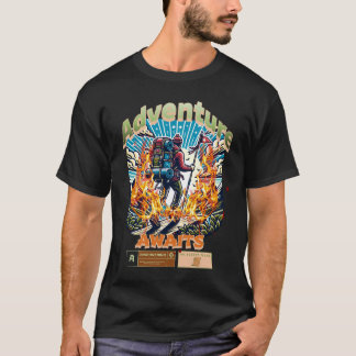 Adventure Awaits T-shirt Outdoor Nature Lover