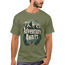 Adventure Awaits - T-shirt pour les amateurs d'ave