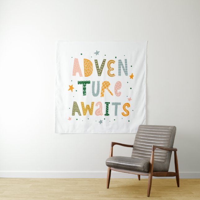 Adventure Awaits Tapestry (In Situ)