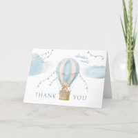 Adventure Awaits Teddy Bear Balloon Baby Shower