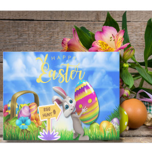 Adventure Awaits The Great Easter Egg Hunt Holiday Postcard