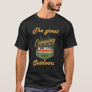 Adventure Awaits The Great Outdoors Nature Hiking T-Shirt