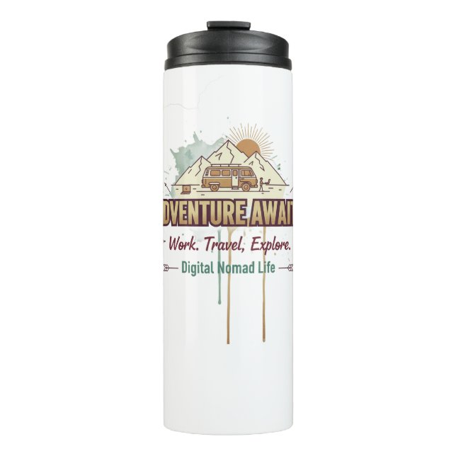 Adventure Awaits  Thermal Tumbler (Front)