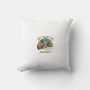 Adventure Awaits Throw Pillow