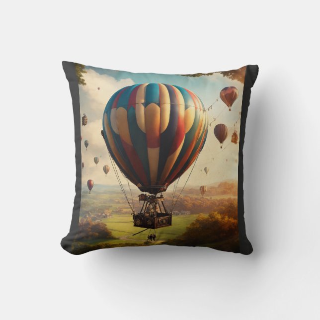"Adventure Awaits" Throw Pillow (Front)