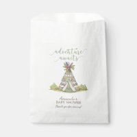 Adventure Awaits Tribal  Baby Shower Favour Bags