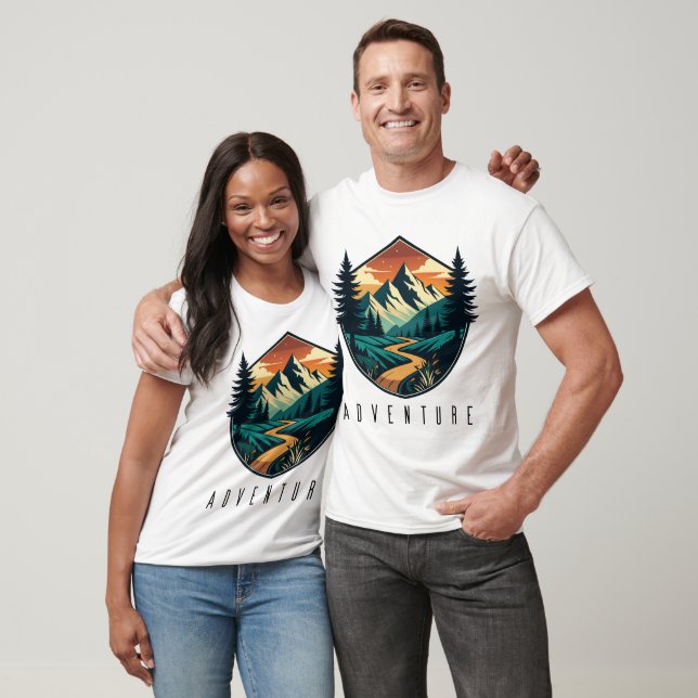 Adventure Awaits Vintage Outdoor T-Shirt (Unisex)