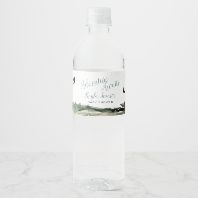 Adventure Awaits Water Bottle Label (Front)