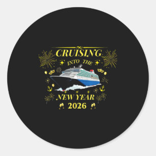 Adventure Awaits – Welcome 2026  Classic Round Sticker