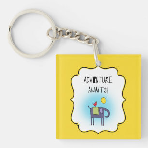 Adventure Awaits Whimsical Keychain
