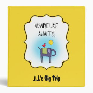 Adventure Awaits Whimsical Travel Binder