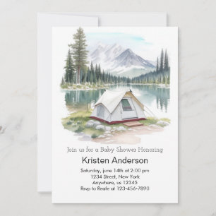 Adventure Awaits with Baby in Tow Baby Shower Invitation