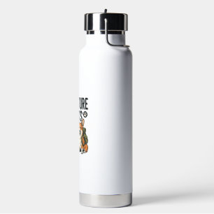 Adventure Awaits With My Dog Vintage Hiking Design Water Bottle