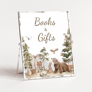 Adventure Awaits Woodland Animals Books and Gifts Poster