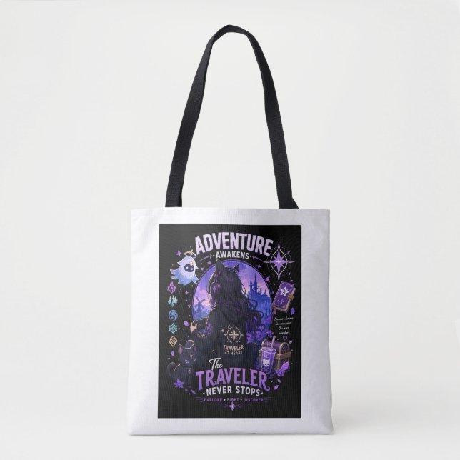 Adventure Awakens Fantasy Gamer Tote Bag (Front)