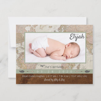 Adventure Baby Photo Faire-part