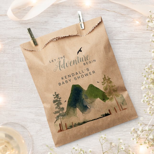 Adventure Baby Shower Favour Bag (Clipped)