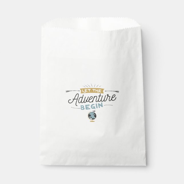 Adventure Baby Shower favour bags (Front)
