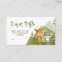 Adventure Begin Forest Mountain Diaper Raffle