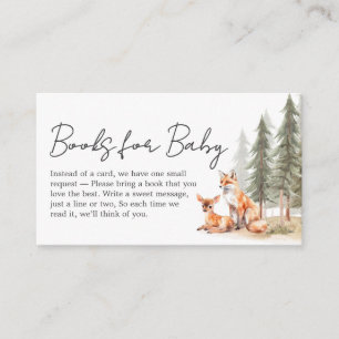 Adventure Begin Woodland Animal Baby Book for Baby Enclosure Card