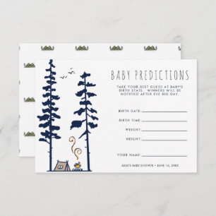 Adventure Begins Baby Shower Guessing Game Invitation