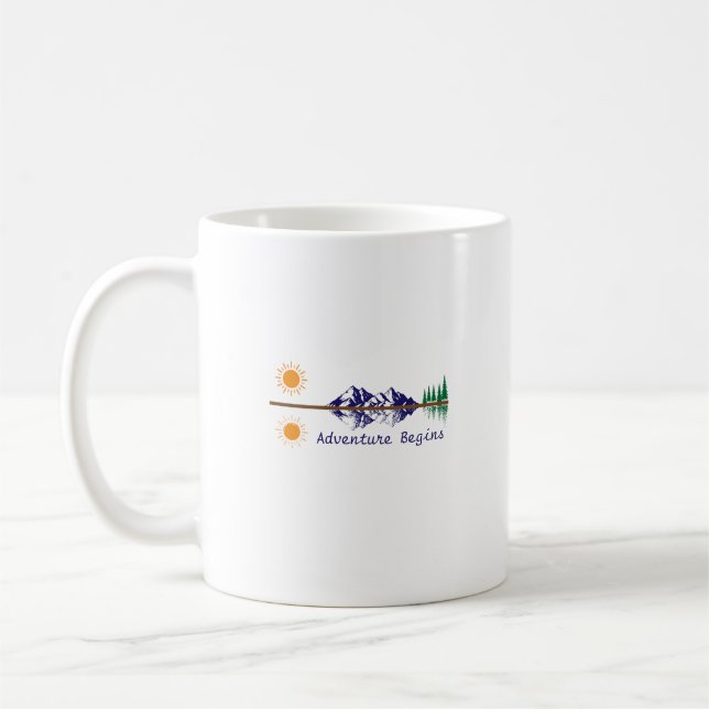 Adventure Begins Coffee Mug (Left)