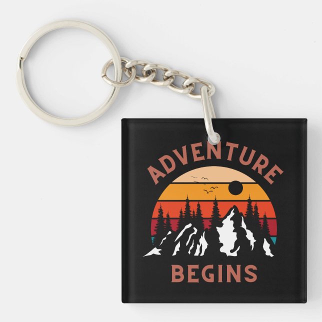Adventure Begins Keychain (Front)